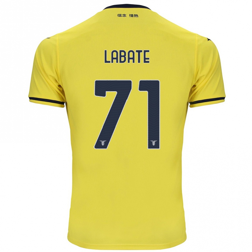 Kids Football Camilla Labate #71 Yellow Away Jersey 2024/25 T-Shirt Australia