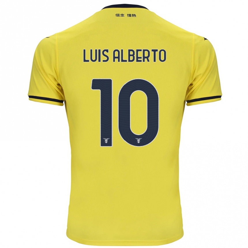 Kids Football Luis Alberto #10 Yellow Away Jersey 2024/25 T-Shirt Australia