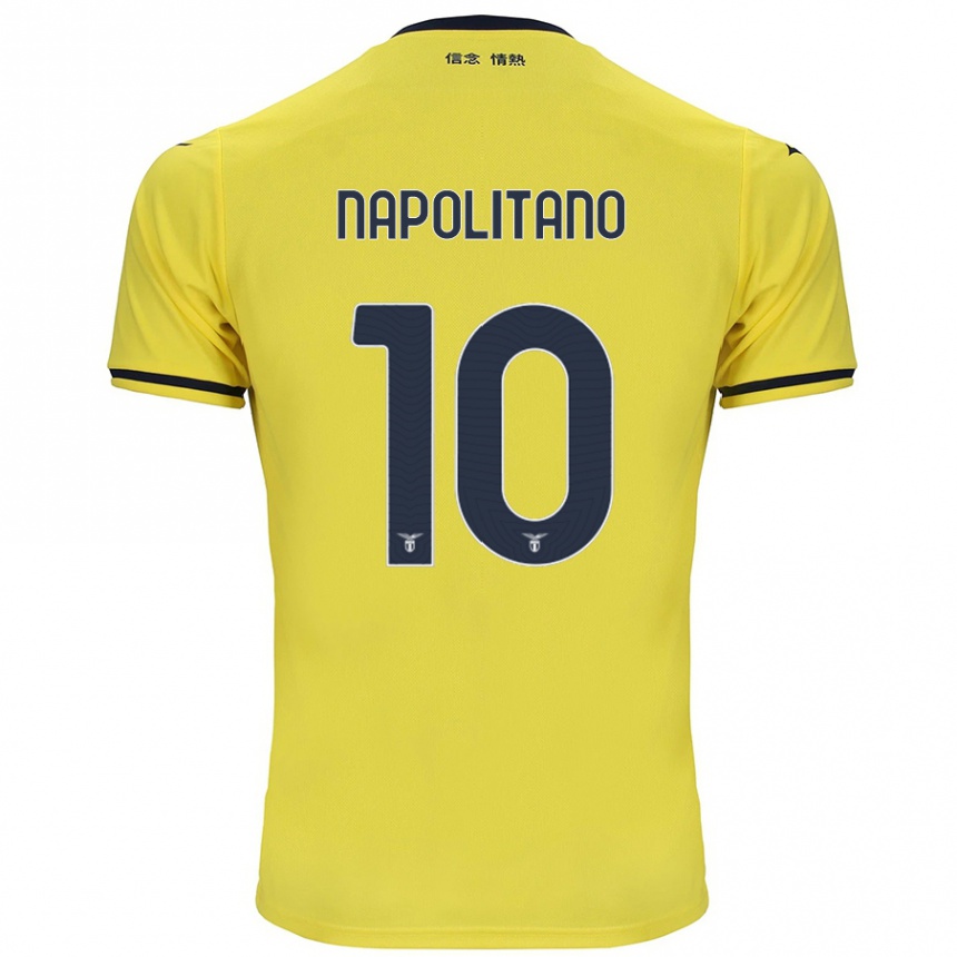 Kids Football Luca Napolitano #10 Yellow Away Jersey 2024/25 T-Shirt Australia