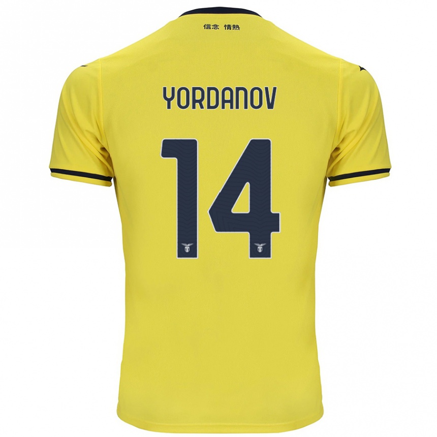 Kids Football Damyan Yordanov #14 Yellow Away Jersey 2024/25 T-Shirt Australia