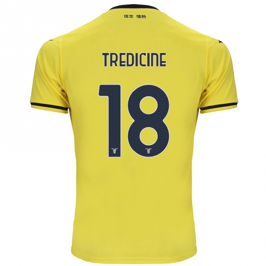 Kids Football Manuel Tredicine #18 Yellow Away Jersey 2024/25 T-Shirt Australia