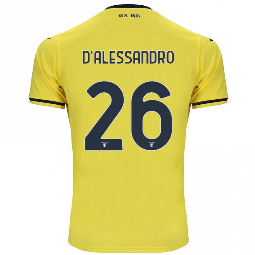 Kids Football Mattya D'alessandro #26 Yellow Away Jersey 2024/25 T-Shirt Australia