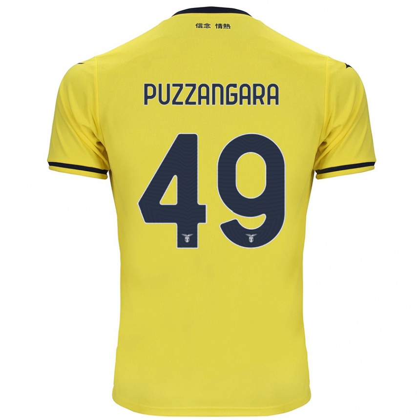 Kids Football Angelo Antonio Puzzangara #49 Yellow Away Jersey 2024/25 T-Shirt Australia