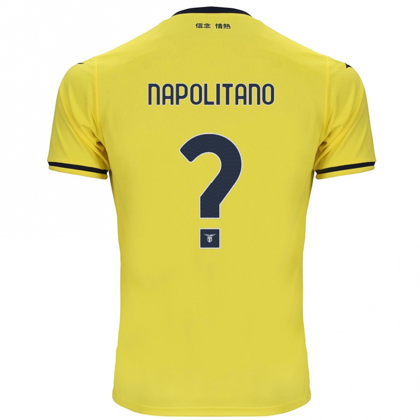 Kids Football Federico Napolitano #0 Yellow Away Jersey 2024/25 T-Shirt Australia