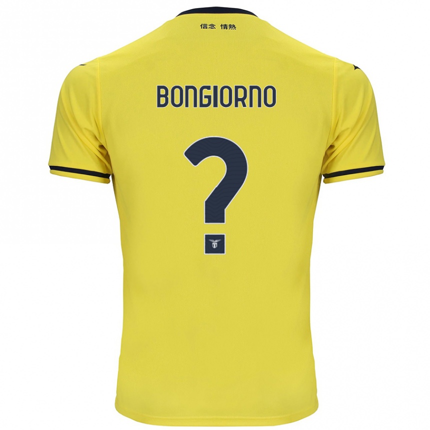 Kids Football Dario Bongiorno #0 Yellow Away Jersey 2024/25 T-Shirt Australia