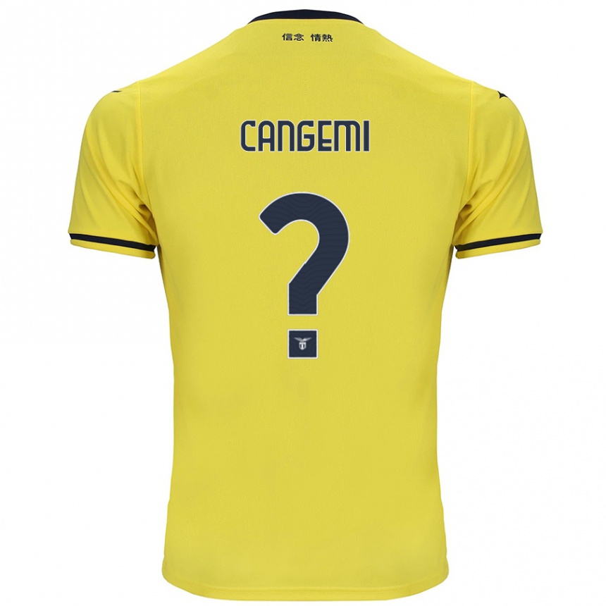 Kids Football Emanuele Cangemi #0 Yellow Away Jersey 2024/25 T-Shirt Australia