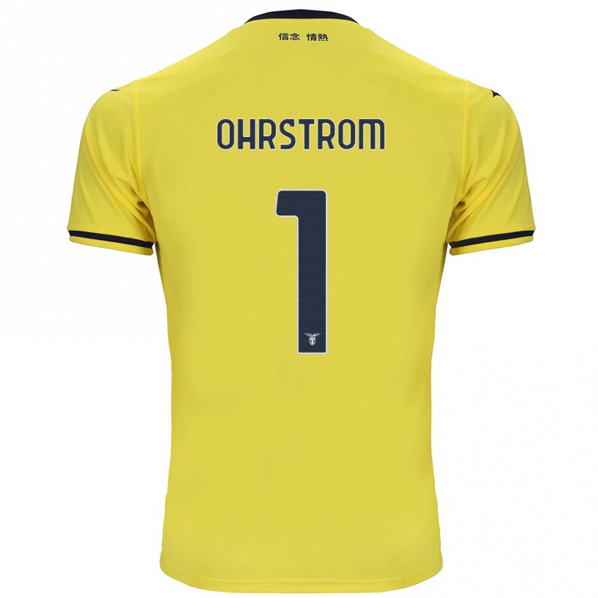 Kids Football Stephanie Ohrstrom #1 Yellow Away Jersey 2024/25 T-Shirt Australia