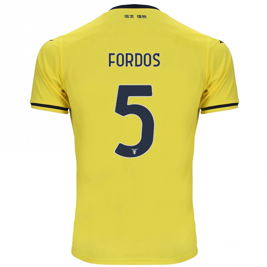 Kids Football Beatrix Fordos #5 Yellow Away Jersey 2024/25 T-Shirt Australia