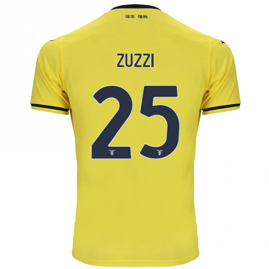 Kids Football Giorgia Zuzzi #25 Yellow Away Jersey 2024/25 T-Shirt Australia