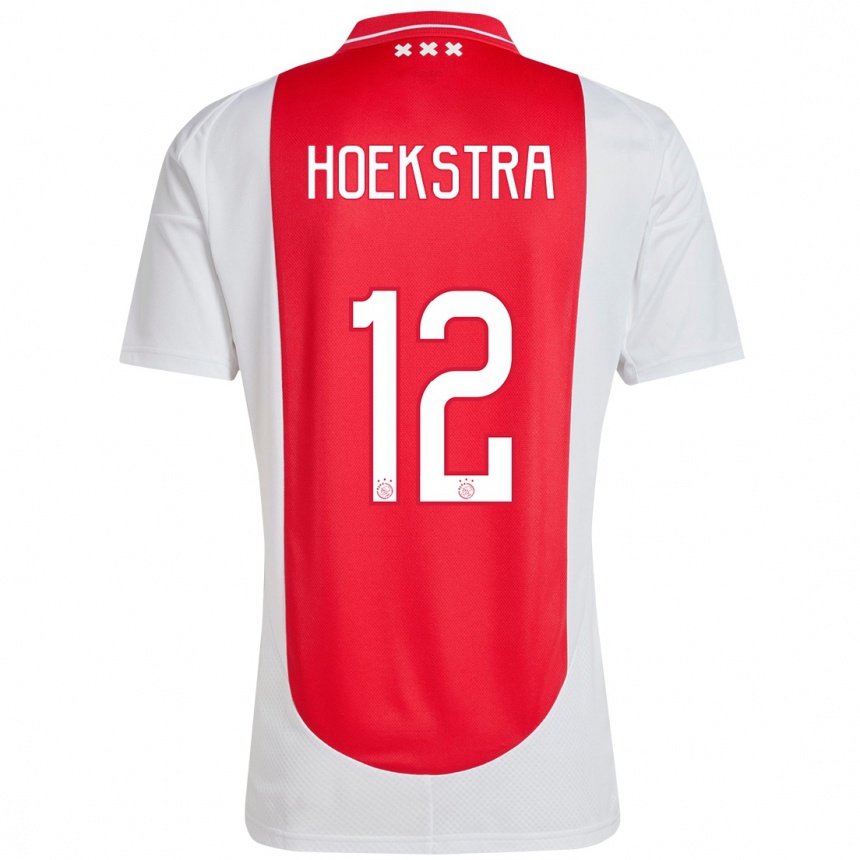 Men Football Isabelle Hoekstra #12 Red White Home Jersey 2024/25 T-Shirt Australia