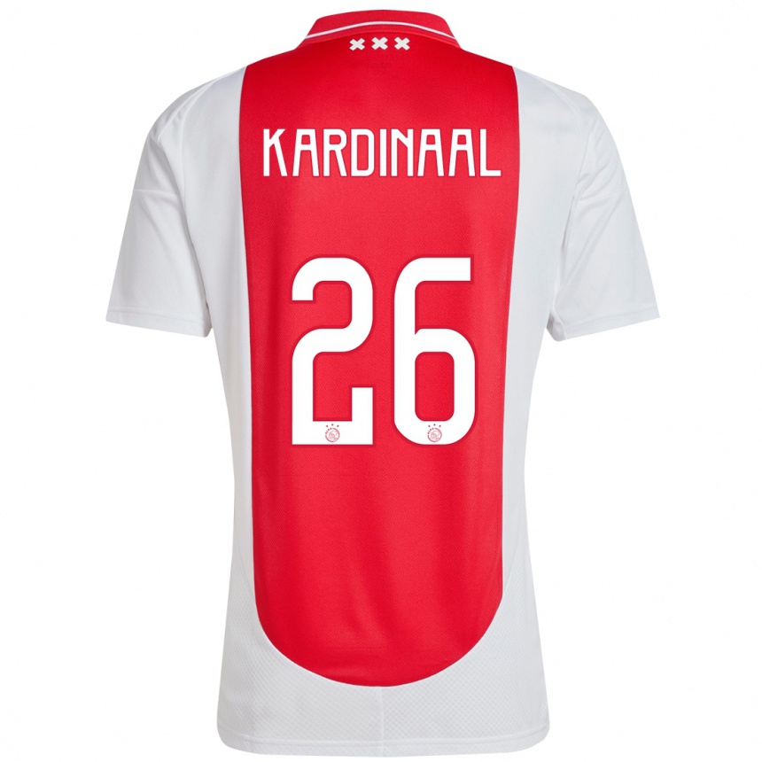 Men Football Isa Kardinaal #26 Red White Home Jersey 2024/25 T-Shirt Australia