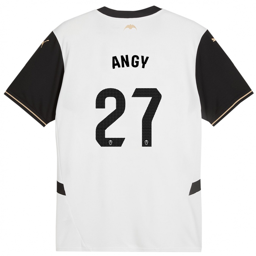 Men Football Angy #27 White Black Home Jersey 2024/25 T-Shirt Australia