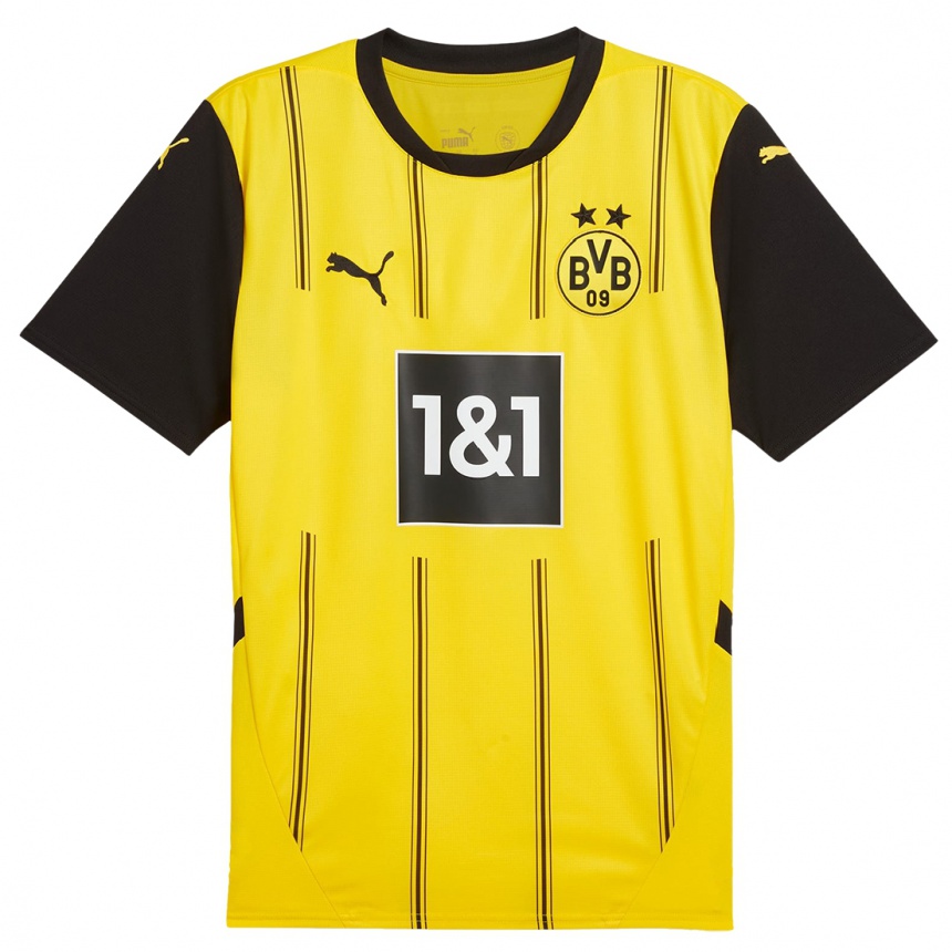 Men Football Raul Konig #14 Yellow Black Home Jersey 2024/25 T-Shirt Australia