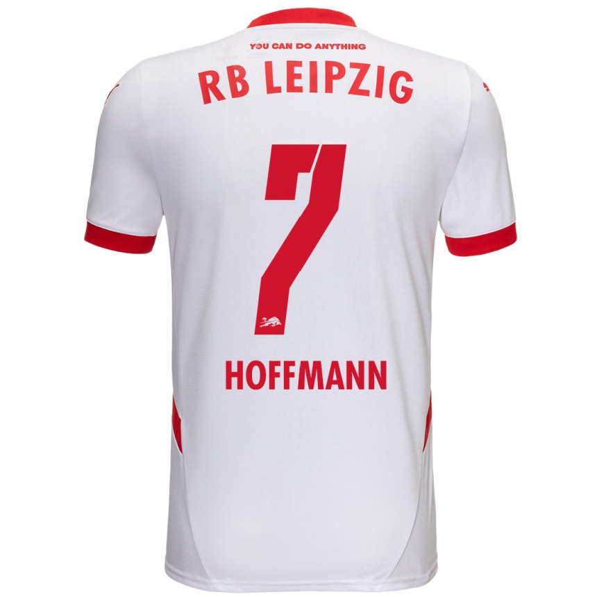 Men Football Giovanna Hoffmann #7 White Red Home Jersey 2024/25 T-Shirt Australia