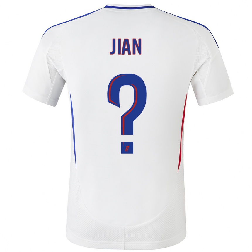 Men Football Tao Jian #0 White Blue Home Jersey 2024/25 T-Shirt Australia