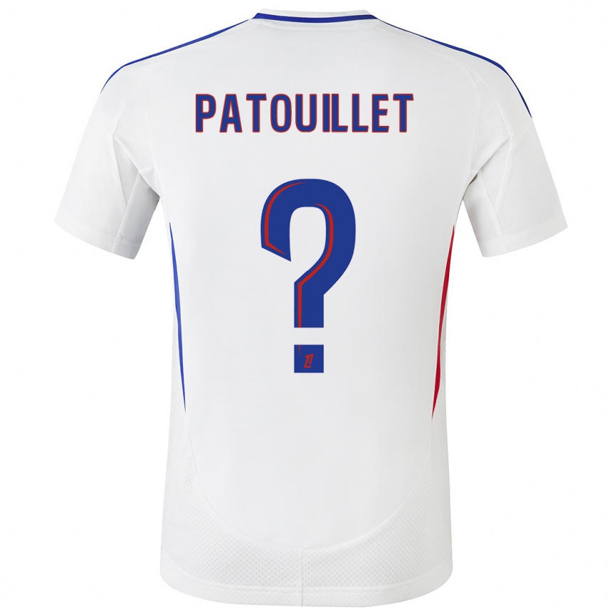 Men Football Mathieu Patouillet #0 White Blue Home Jersey 2024/25 T-Shirt Australia