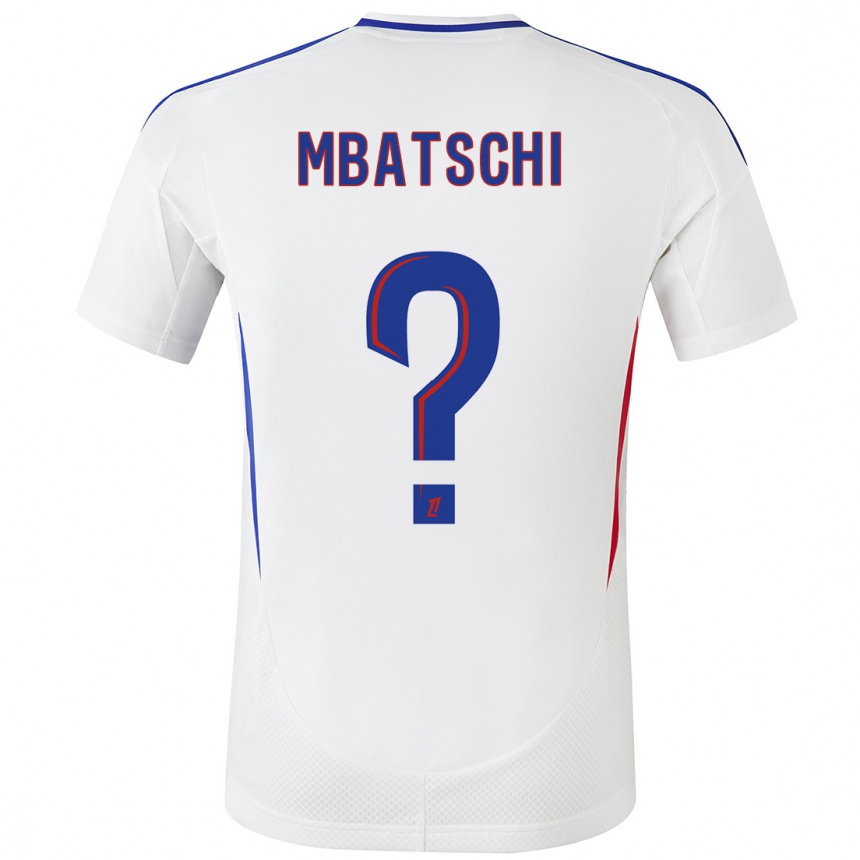 Men Football Prince Mbatschi #0 White Blue Home Jersey 2024/25 T-Shirt Australia