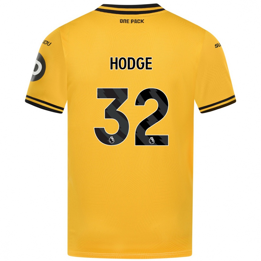 Men Football Joe Hodge #32 Yellow Home Jersey 2024/25 T-Shirt Australia