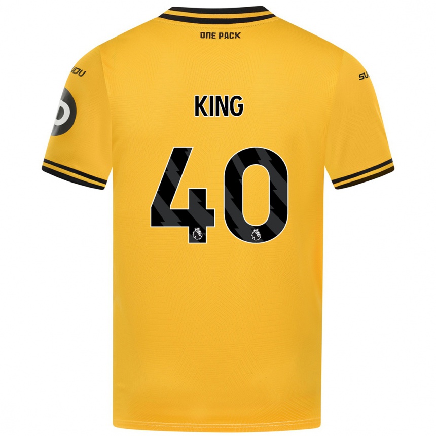 Men Football Tom King #40 Yellow Home Jersey 2024/25 T-Shirt Australia