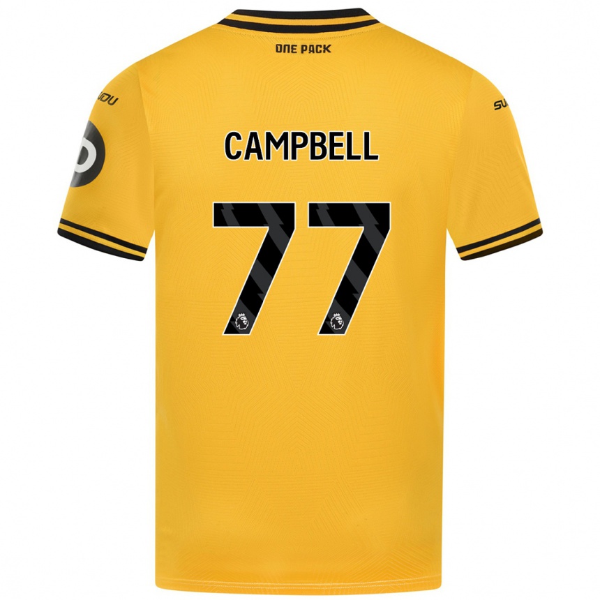 Men Football Chem Campbell #77 Yellow Home Jersey 2024/25 T-Shirt Australia