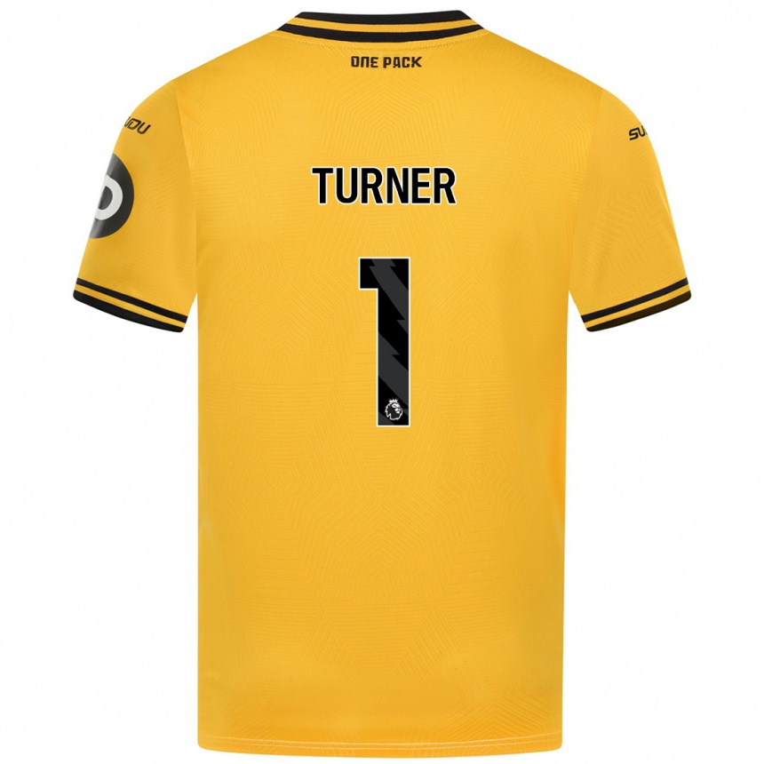 Men Football Shannon Turner #1 Yellow Home Jersey 2024/25 T-Shirt Australia