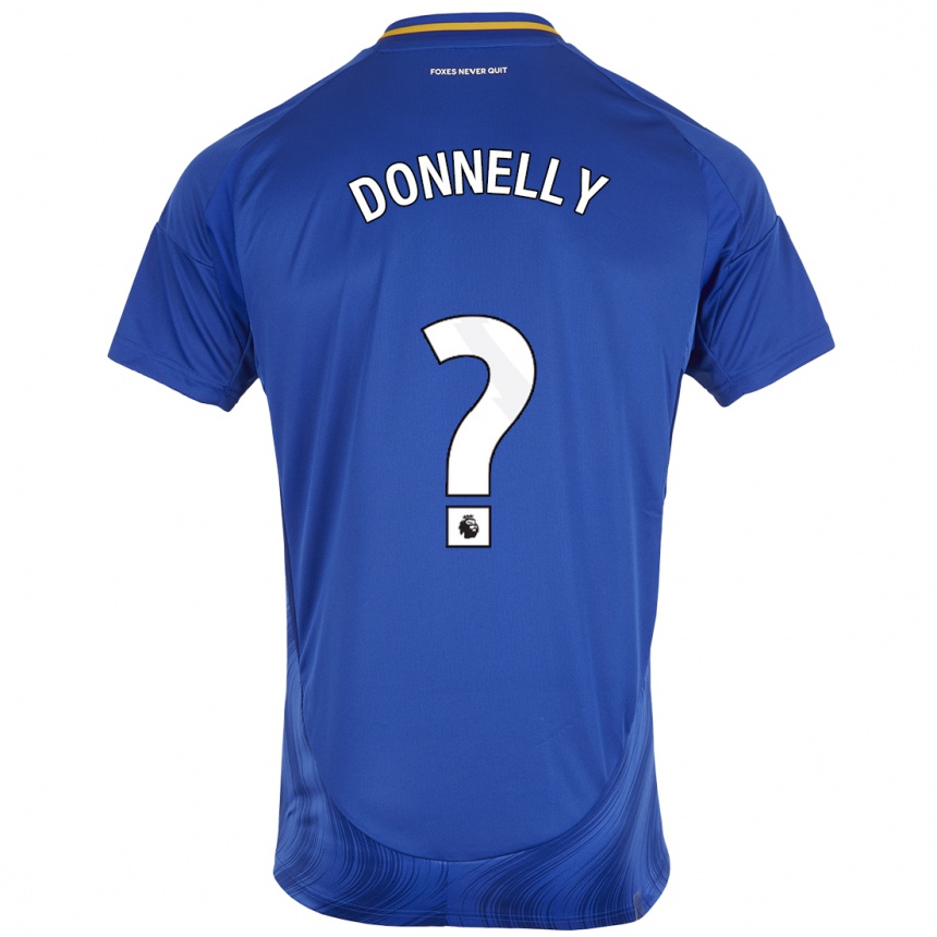 Men Football Ryan Donnelly #0 Blue White Home Jersey 2024/25 T-Shirt Australia