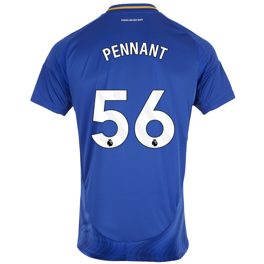 Men Football Terrell Pennant #56 Blue White Home Jersey 2024/25 T-Shirt Australia