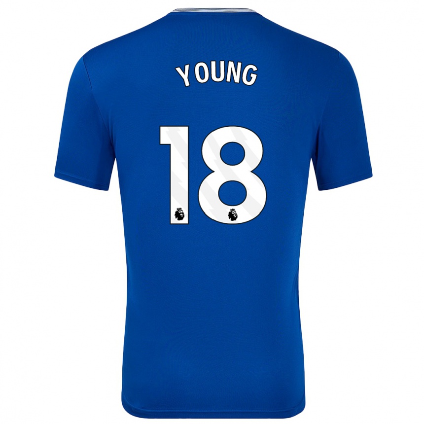 Men Football Ashley Young #18 Blue With Home Jersey 2024/25 T-Shirt Australia