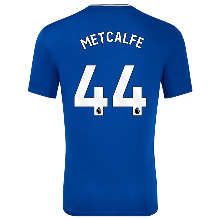 Men Football Jenson Metcalfe #44 Blue With Home Jersey 2024/25 T-Shirt Australia