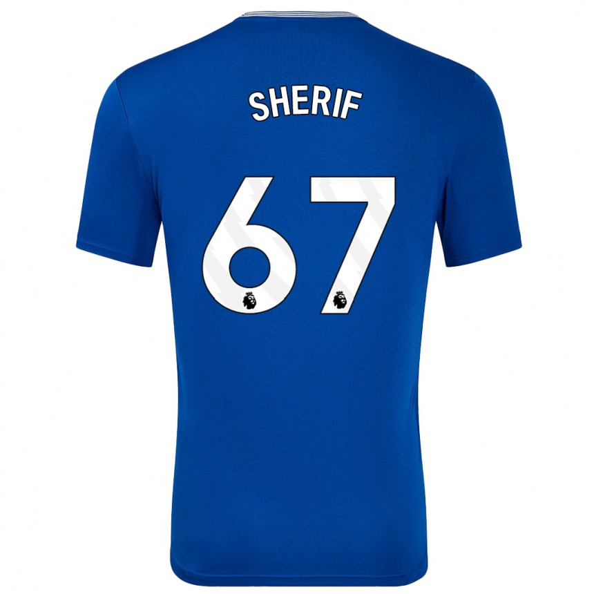 Men Football Martin Sherif #67 Blue With Home Jersey 2024/25 T-Shirt Australia