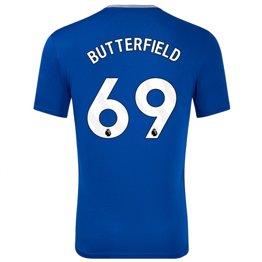 Men Football Luke Butterfield #69 Blue With Home Jersey 2024/25 T-Shirt Australia