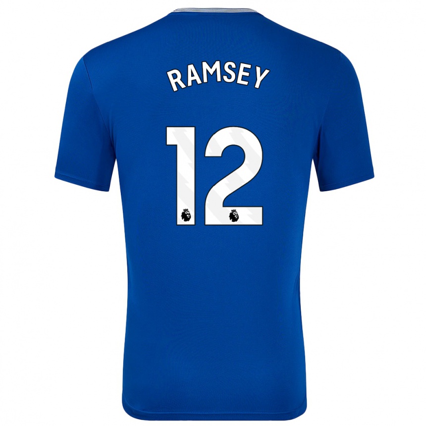 Men Football Emily Ramsey #12 Blue With Home Jersey 2024/25 T-Shirt Australia