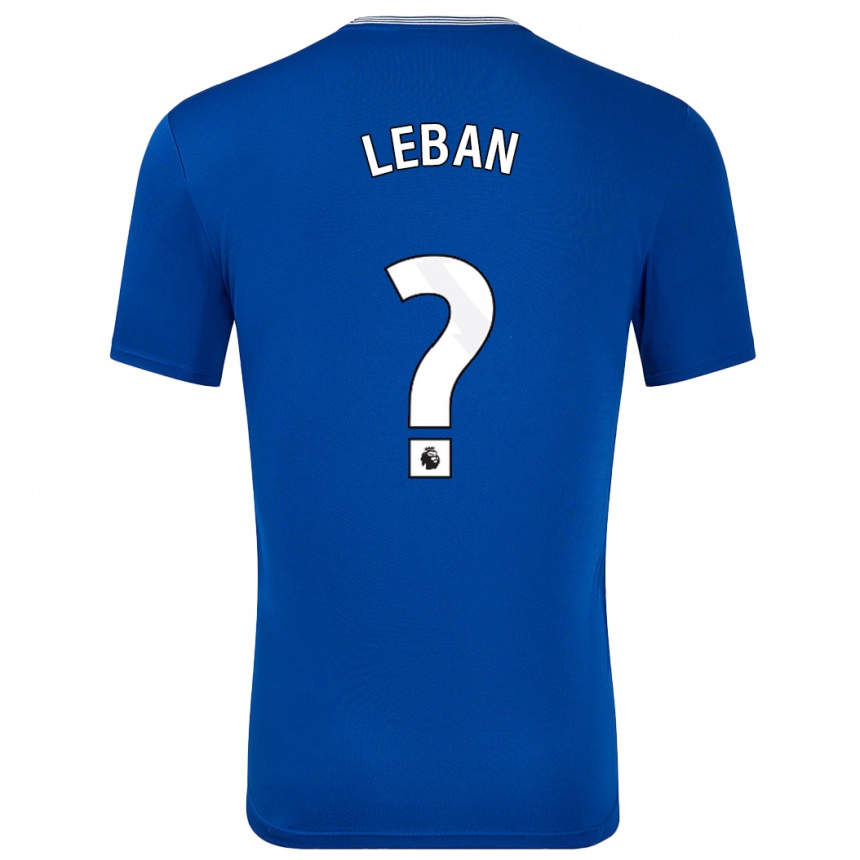 Men Football Zan-Luk Leban #0 Blue With Home Jersey 2024/25 T-Shirt Australia