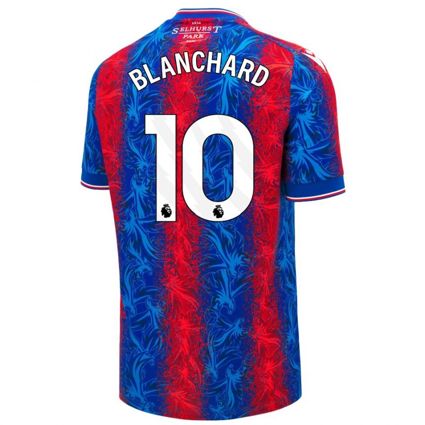 Men Football Annabel Blanchard #10 Red Blue Stripes Home Jersey 2024/25 T-Shirt Australia