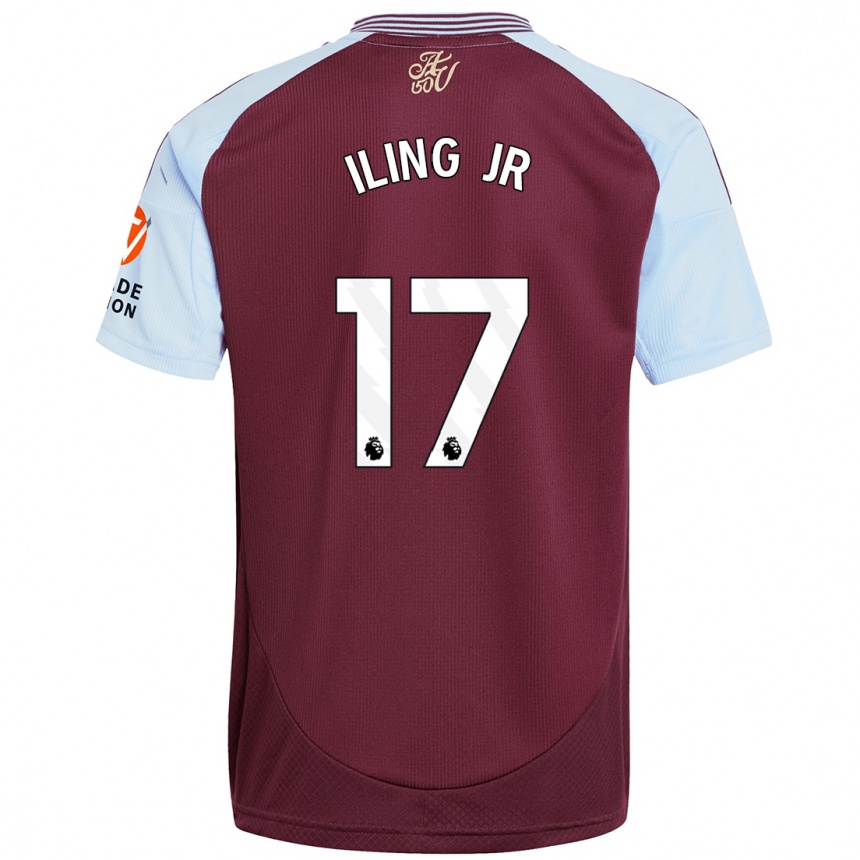 Men Football Samuel Iling-Junior #17 Burgundy Sky Blue Home Jersey 2024/25 T-Shirt Australia