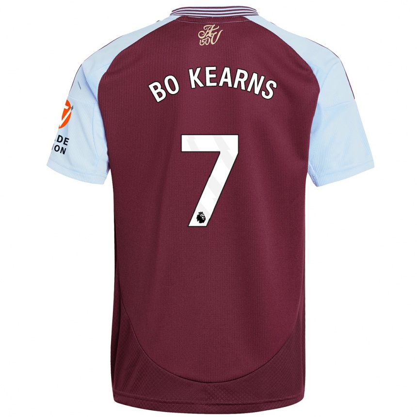 Men Football Missy Bo Kearns #7 Burgundy Sky Blue Home Jersey 2024/25 T-Shirt Australia