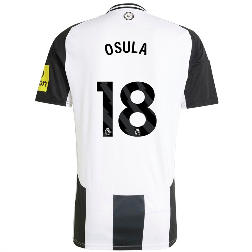 Men Football William Osula #18 White Black Home Jersey 2024/25 T-Shirt Australia