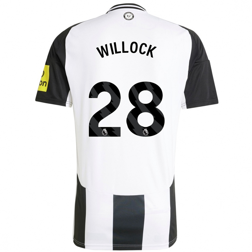 Men Football Joe Willock #28 White Black Home Jersey 2024/25 T-Shirt Australia