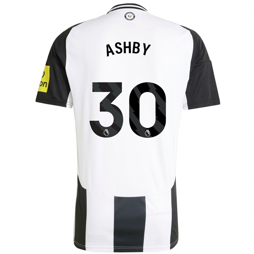 Men Football Harrison Ashby #30 White Black Home Jersey 2024/25 T-Shirt Australia