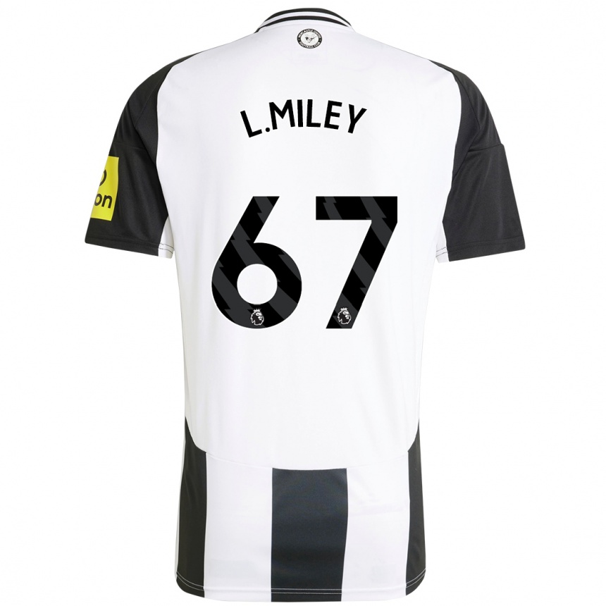 Men Football Lewis Miley #67 White Black Home Jersey 2024/25 T-Shirt Australia