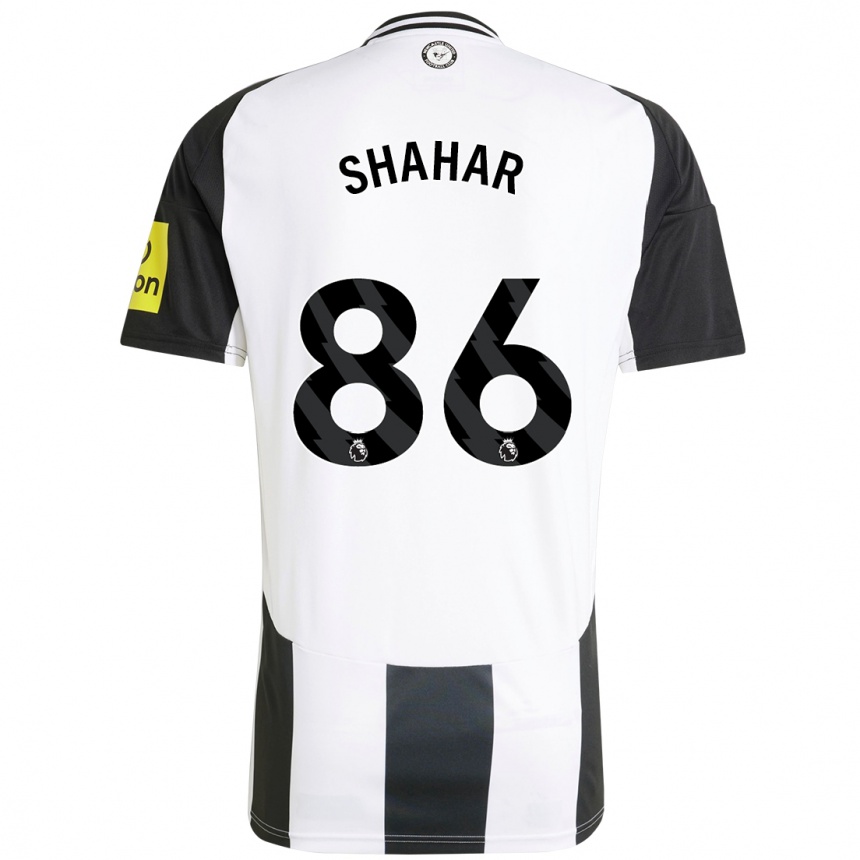 Men Football Leo Shahar #86 White Black Home Jersey 2024/25 T-Shirt Australia