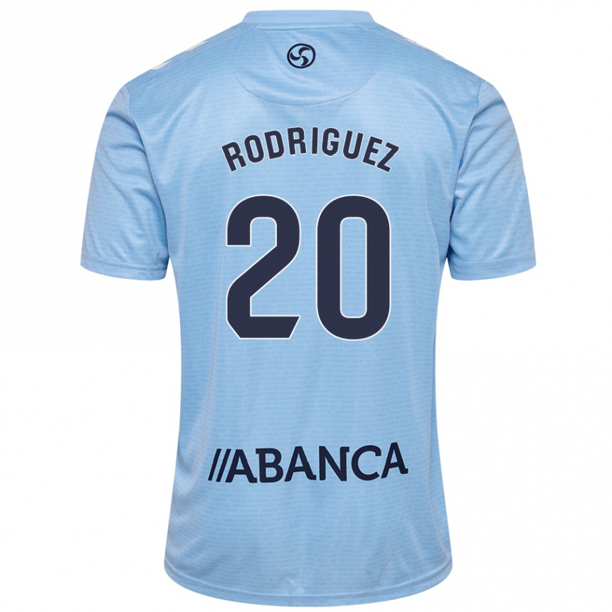 Men Football Javi Rodríguez #20 Sky Blue Home Jersey 2024/25 T-Shirt Australia