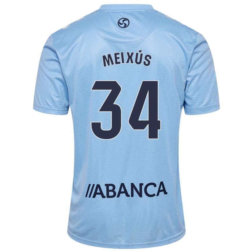 Men Football Pablo Meixús #34 Sky Blue Home Jersey 2024/25 T-Shirt Australia