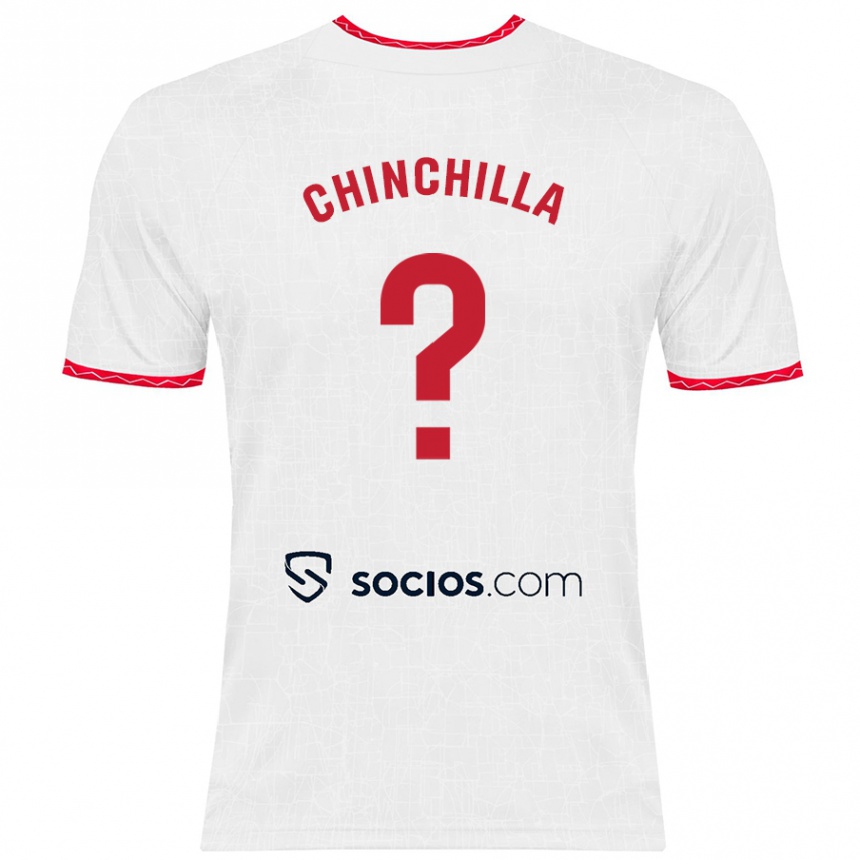 Men Football Gustavo Chinchilla #0 White Red Home Jersey 2024/25 T-Shirt Australia