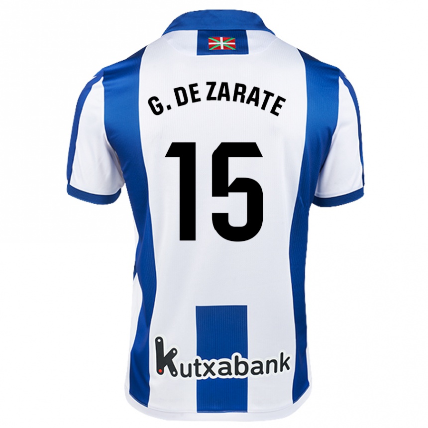 Men Football Urko González De Zarate #15 White Blue Home Jersey 2024/25 T-Shirt Australia