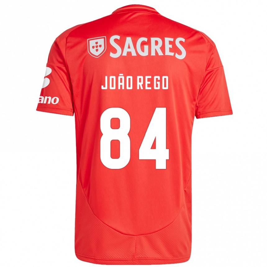 Men Football João Rêgo #84 Red White Home Jersey 2024/25 T-Shirt Australia