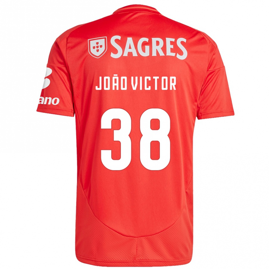 Men Football Joao Victor #38 Red White Home Jersey 2024/25 T-Shirt Australia