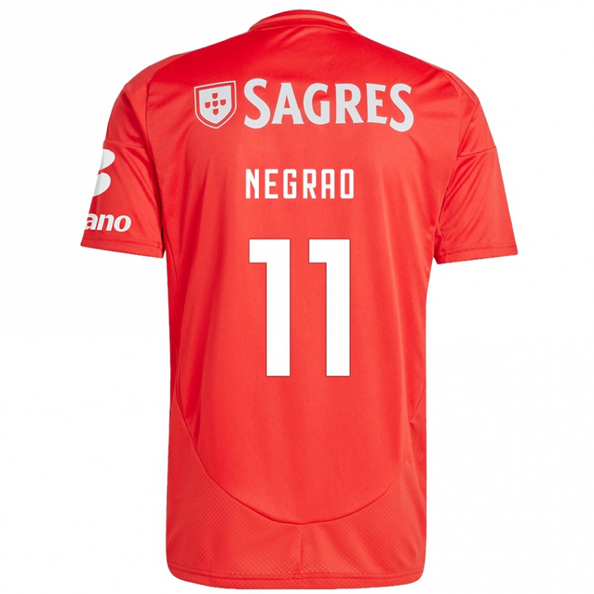 Men Football Maria Negrao #11 Red White Home Jersey 2024/25 T-Shirt Australia