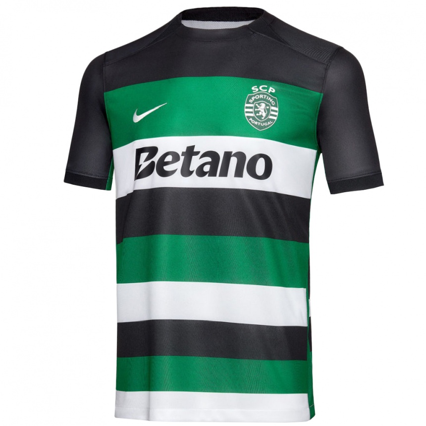 Men Football Diogo Martins #0 Black White Green Home Jersey 2024/25 T-Shirt Australia