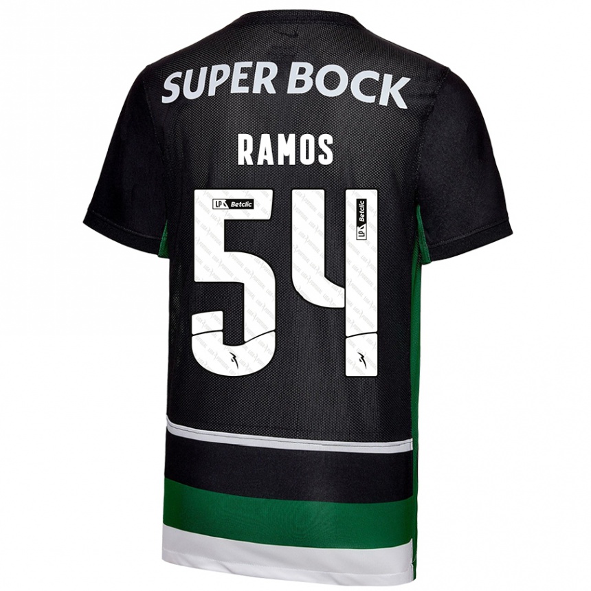 Men Football Bruno Ramos #54 Black White Green Home Jersey 2024/25 T-Shirt Australia